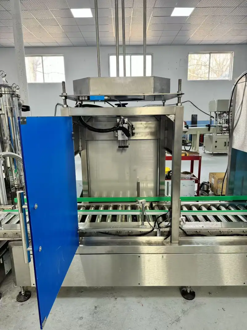 Industrial Paint Filling and Capping Production — Machine & packaging view 4