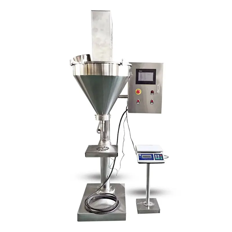 Manual Spiral Automatic Feeding Powder Filling — Machine & packaging view 2