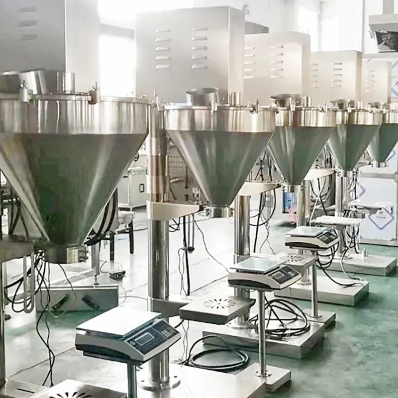 Manual Spiral Automatic Feeding Powder Filling — Machine & packaging view 3