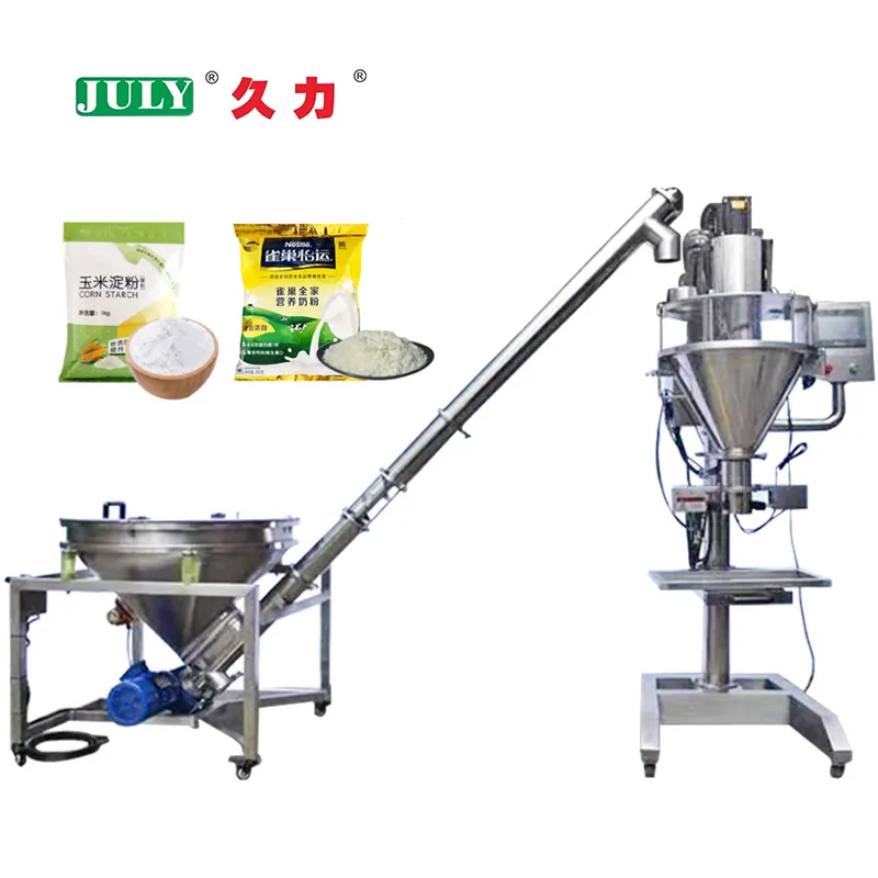 Manual Spiral Automatic Feeding Powder Filling — Machine & packaging view 5