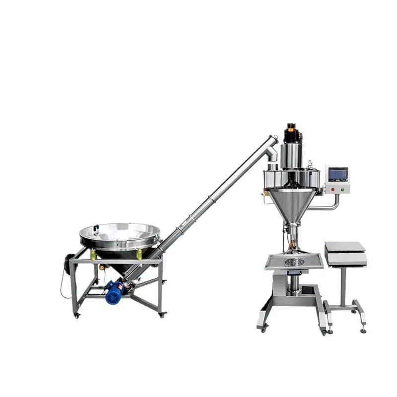Manual Spiral Automatic Feeding Powder Filling — Machine & packaging view 6